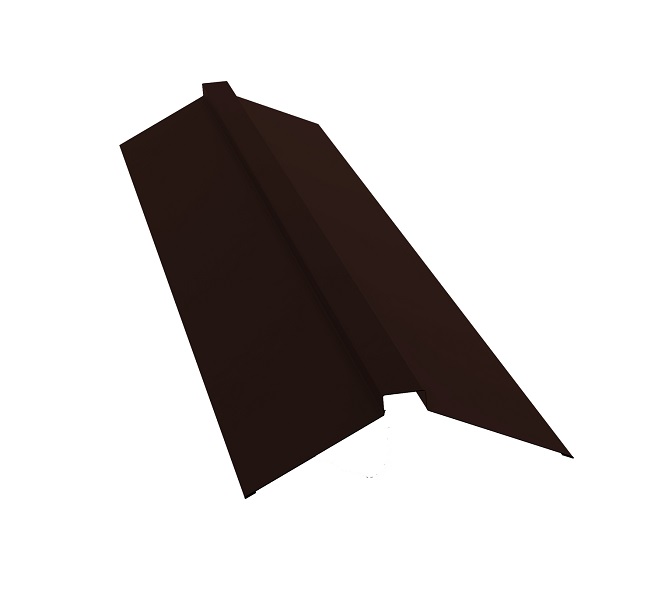 Коньковая планка 2 м. PE RAL 8017 коричневый шоколад