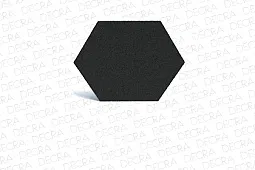 Заглушка V-образного конька АЕРОДЕК РОБУСТ Черный бриллиант (17)