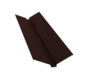 Ендова для металлочерепицы 2м PE RAL 8017 (коричневый шоколад)