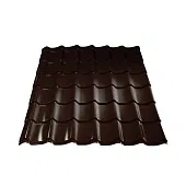Металлочерепица Monterrey Классик RAL 8017 PE (коричневый шоколад)