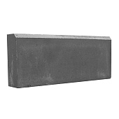 Камень бетонный бортовой БР 100.20.8 серый 1000х200х80