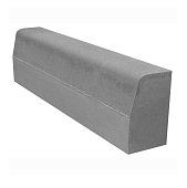 Камень бетонный бортовой БР 100.30.15 серый 1000х300х150