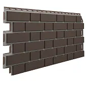 Фасадные панели ТН ОПТИМА Клинкер темно-коричневый, 1000х440 мм/ 0,44м2