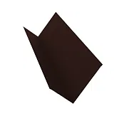 Пристенная планка 2м PE RAL 8017(коричневый шоколад)