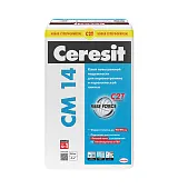 Клей для плитки и керамогранита Церезит CM 14 Extra 25 кг